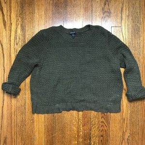 Green Eileen Fisher Chunky Sweater